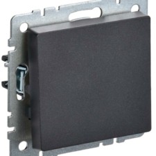 Выключатель 1кл. СП BRITE ВС10-1-0-БрЧ 10А черн. IEK BR-V10-0-10-K02