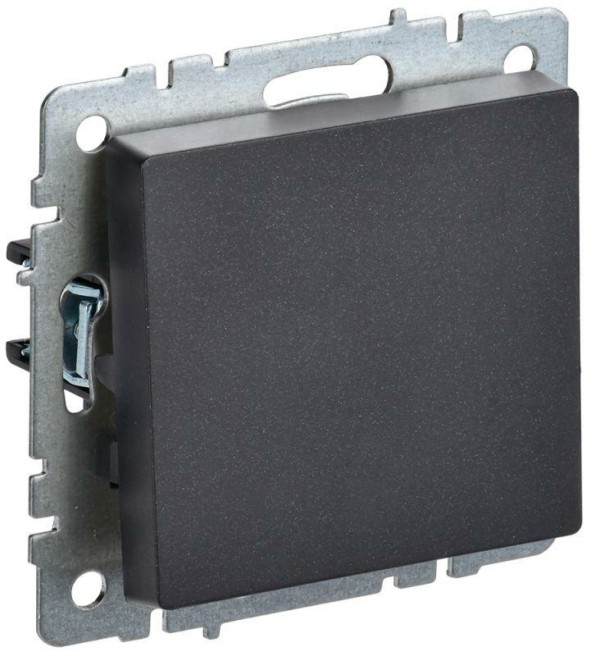 Выключатель 1кл. СП BRITE ВС10-1-0-БрЧ 10А черн. IEK BR-V10-0-10-K02