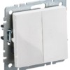 Переключатель 2-кл. СП проходной BRITE ВС10-2-6-БрБ 10А бел. IEK BR-V22-0-10-K01