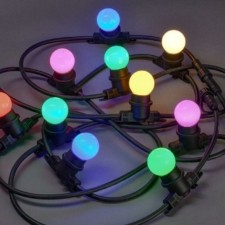 Гирлянда белт-лайт 5м 10 ламп RGB IP65 шнур черн. 3м 230В транзит IEK LGDU601-3-010-05-B-S-65