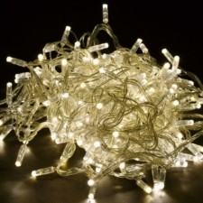 Гирлянда “Нить” 20м 200LED тепл. бел. IP44 провод прозр. 230В с контроллером 8 режимов IEK LGDU111-1-200-20-T-S-44