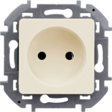 Розетка 1-м СП Inspiria 16А IP20 250В 2P механизм сл.кость Leg 673711