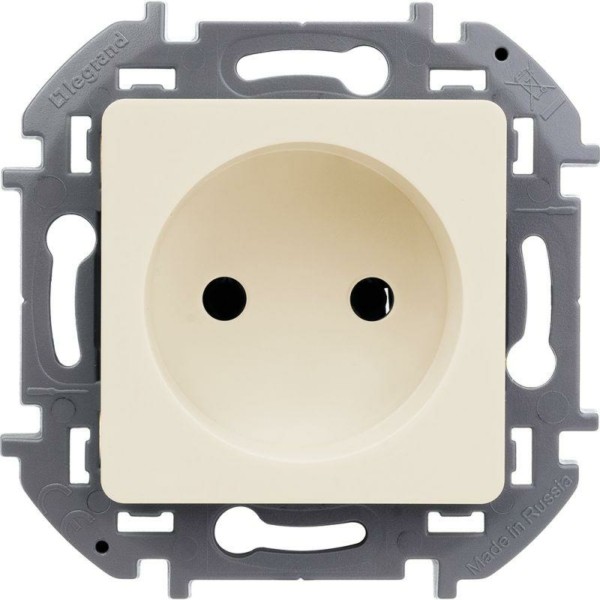 Розетка 1-м СП Inspiria 16А IP20 250В 2P механизм сл.кость Leg 673711