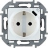 Розетка 1-м СП Inspiria 16А IP20 250В 2P+E немецк. стандарт с заряд. устройством USB тип C 1.5А 5В механизм бел. Leg 673770