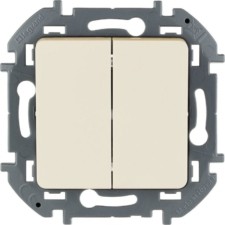 Выключатель 2-кл. Inspiria 10А IP20 250В 10AX механизм сл.кость Leg 673621