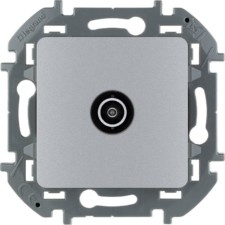 Розетка телевизионная ТВ Inspiria 2дБ 0-2400мГц звезда механизм алюм. Leg 673852