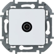 Розетка телевизионная проходная ТВ Inspiria 14дБ 5-862мГц механизм бел. Leg 673860