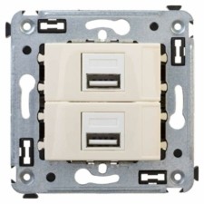 Устройство зарядное USB СП Avanti “Ванильная дымка” DKC 4405543