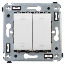 Выключатель 2-кл. 2мод. СП Avanti “Белое облако” 16А IP20 бел. DKC 4400104
