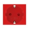 Розетка 1-м 2мод. Viva 16А IP20 2P+E с/з защ. шторки красн. DKC 45015