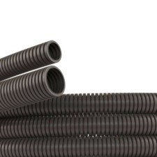 Гофротруба ПА 6 для кабеля d23мм dвнутр.22.6мм dвнешн.28.5мм без протяжки ПВ-0 тёмно-серая 50м DKC PA602329F0