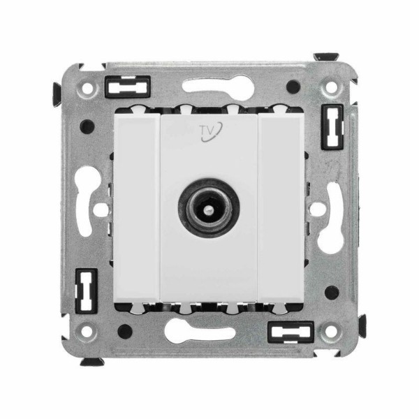 Розетка телевизионная проходная ТВ СП Avanti “Белое облако” DKC 4400513