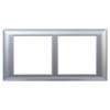 Рамка-суппорт 4мод. Avanti для In-liner Front серебристый металлик DKC 4404914