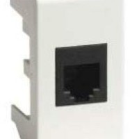 Розетка ПК 1-м 1мод. Viva RJ45 кат.5E экранир. бел. DKC 45048