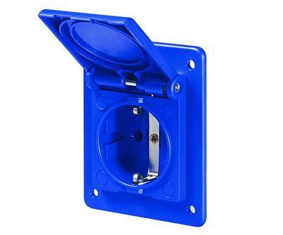 Розетка СП Schuko с увеличенным фланцем 70х87 DKC DIS5704061