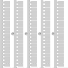 Табличка маркировочная CNU/8/030 100/ чистая (уп.100шт) DKC ZNU008-RET