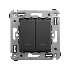 Кнопка 2-кл. СП Avanti “Черный матовый” DKC 4412154