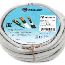 Кабель NUM-O 2х1.5 (бухта 5м) (шт) Промэл 13321280