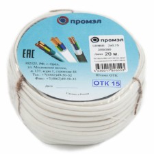 Провод ШВВП 2х0.75 Б 380В (бухта 20м) (шт) ПромЭл 13321740