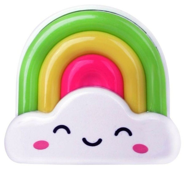 Светильник светодиодный NL-177 Радуга 220В ночник с выкл. бел. Camelion 12533