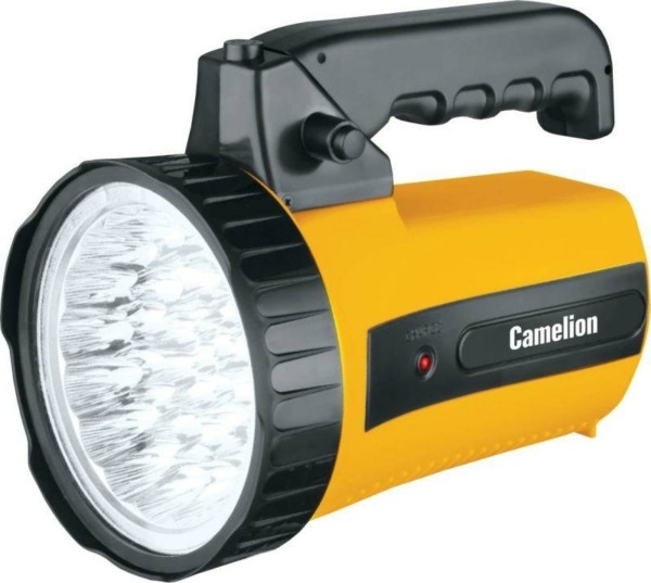 Фонарь светодиодный 35LED 29315 (аккум. 220В желт.6В 4А-ч пласт. короб.) Camelion 10469