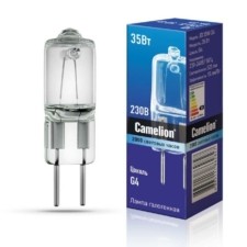 Лампа галогенная JD 35Вт капсула g4 3000К 240В Camelion 10406