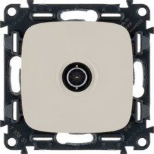 Розетка телевизионная ТВ 1-м Valena Allure 0-2400МГц звезда с лиц.пан. механизм сл.кость Leg 753851