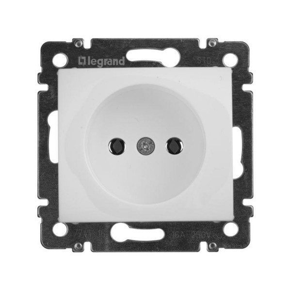 Розетка 1-м СП Valena 16А IP21 на винтах механизм бел. Leg 774416