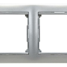 Рамка 2-м Valena горизонт. алюм. Leg 770152