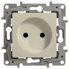 Розетка 1-м СП Etika 16А IP20 250В 2P немецк. стандарт винт. клеммы механизм сл.кость Leg 672320