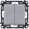 Механизм переключателя 2-кл. СП Valena Life 10А IP20 250В с лиц. панелью безвинт. зажимы алюм. Leg 752608