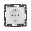 Розетка 1-м СП Valena 16А IP21 с/з на винтах механизм бел. Leg 774420