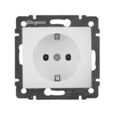 Розетка 1-м СП Valena 16А IP21 с/з на винтах механизм бел. Leg 774420