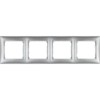 Рамка 4-м Valena горизонт. алюм. Leg 770154