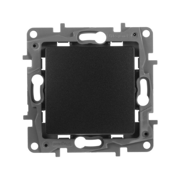 Выключатель 1кл. СП Etika 10А IP20 250В 10AX авт. зажимы механизм антрацит Leg 672601