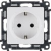 Розетка 1-м СП Valena Life 16А IP20 250В 2P+E защ. шторки винт. клеммы с лиц.пан. механизм бел. Leg 753424