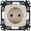 Розетка 1-м СП Valena Allure 16А IP20 250В 2P+E защ. шторки винт. клеммы с лиц.пан. механизм сл.кость Leg 753824