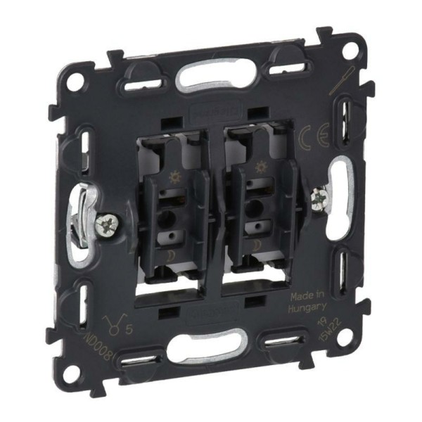 Выключатель 2-кл. СП Valena In’matic 10А IP20 250В безвинт.заж. механизм сер. Leg 752005