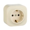 Розетка 1-м ОП Quteo 16А IP20 250В 2P+E с/з защ. шторки сл.кость Leg 782250