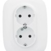 Розетка 2-м СП Valena Allure 16А IP20 250В 2х2P+E защ. шторки безвинт. клеммы с лиц.пан. бел. Leg 753726