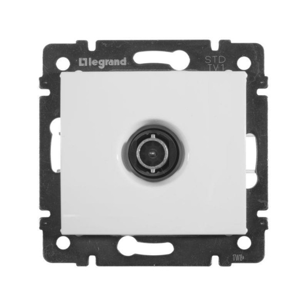 Розетка телевизионная ТВ СП Valena 1.5дБ 2400МГц звезда механизм бел. Leg 774429