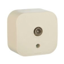 Розетка телевизионная ТВ 1-м ОП Quteo IP20 звезда сл.кость Leg 782245