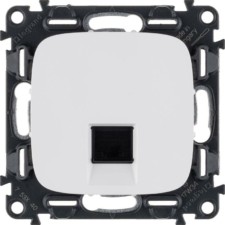 Розетка ПК 1-м Valena Allure RJ45 кат.5E UTP с лиц.пан. механизм бел. Leg 753740