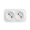Розетка 2-м ОП Quteo 16А IP20 250В 2х2P бел. Leg 782231