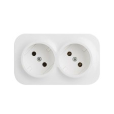 Розетка 2-м ОП Quteo 16А IP20 250В 2х2P бел. Leg 782231