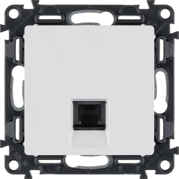 Розетка ТФ 1-м Valena Life RJ11 с лиц.пан. механизм бел. Leg 753438