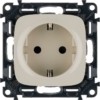 Розетка 1-м СП Valena Allure 16А IP20 250В 2P+E защ. шторки безвинт. клеммы с лиц.пан. механизм сл.кость Leg 753820