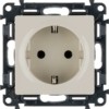 Розетка 1-м СП Valena Life 16А IP20 250В 2P+E винт. клеммы механизм сл.кость Leg 753525
