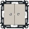 Выключатель 2-кл. СП Valena Life 10А IP20 250В 10AX с инд. с лиц.пан. механизм сл.кость Leg 752528