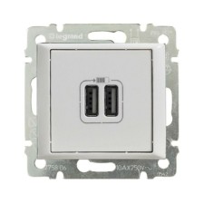 Розетка USB 2-м СП Valena механизм бел. (DIY-упак.) Leg 694370